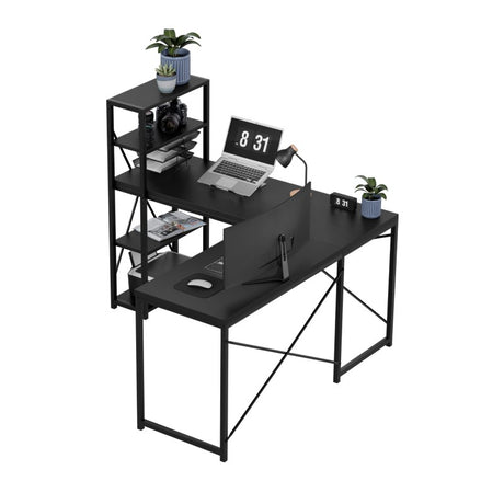 Mark Adler Corner desk with shelves Leader 5.9 Black 145 cm - image 7