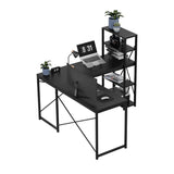 Mark Adler Corner desk with shelves Leader 5.9 Black 145 cm - image 8