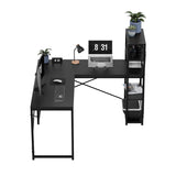 Mark Adler Corner desk with shelves Leader 5.9 Black 145 cm - image 10