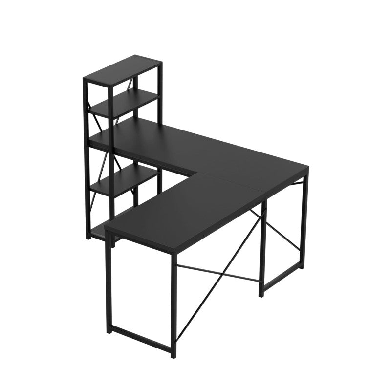 Mark Adler Corner desk with shelves Leader 5.9 Black 145 cm - image 11