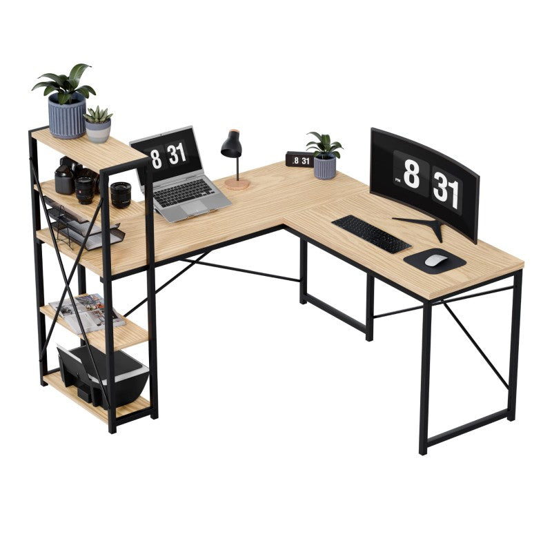 Mark Adler Corner desk with shelves Leader 5.9 Oak 145 cm - image 1