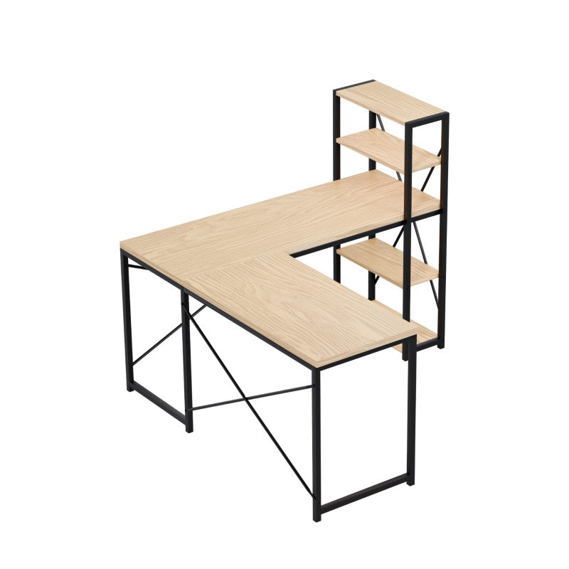 Mark Adler Corner desk with shelves Leader 5.9 Oak 145 cm - image 15