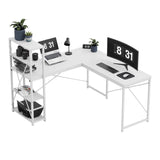 Mark Adler Corner desk with shelves Leader 5.9 White 145 cm - image 1