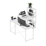 Mark Adler Corner desk with shelves Leader 5.9 White 145 cm - image 13