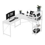 Mark Adler Corner desk with shelves Leader 5.9 White 145 cm - image 15