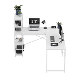 Mark Adler Corner desk with shelves Leader 5.9 White 145 cm - image 21