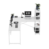 Mark Adler Corner desk with shelves Leader 5.9 White 145 cm - image 23