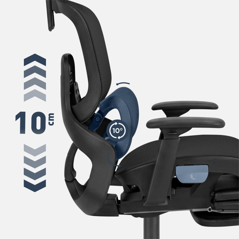 Mark Adler Ergonomic chair with footrest Expert 9.3 Black - image 3