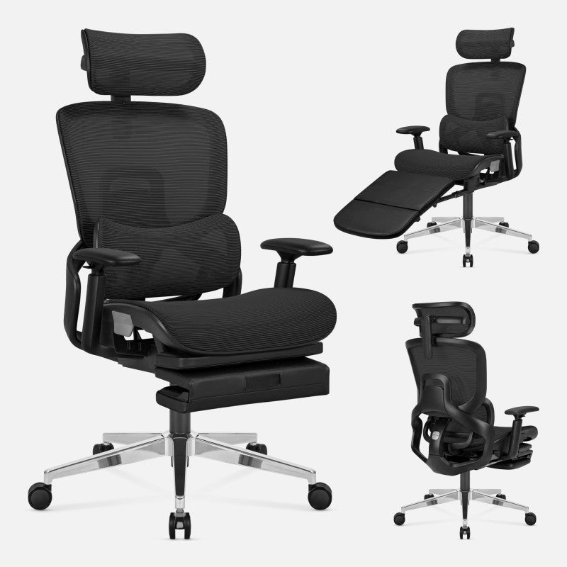 Mark Adler Ergonomic chair with footrest Expert 9.3 Black - image 8