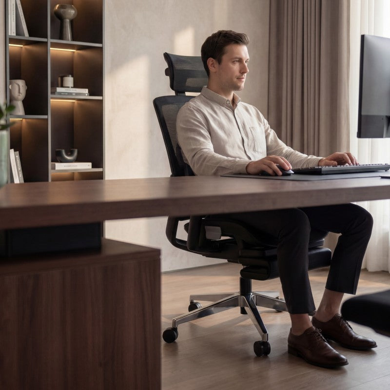 Mark Adler Ergonomic chair with footrest Expert 9.3 Black - image 16