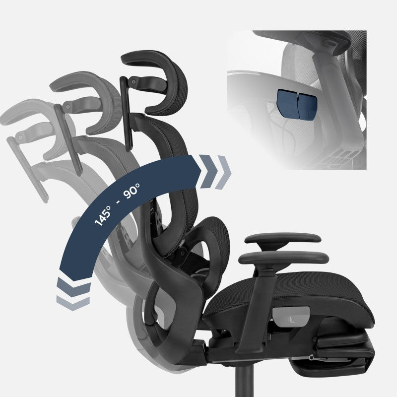 Mark Adler Ergonomic chair with footrest Expert 9.3 Black - image 23