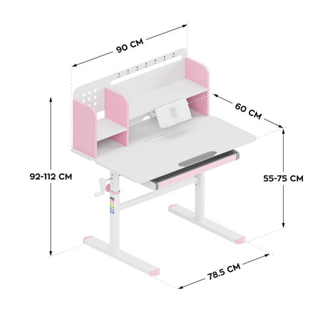 Mark Adler Ergonomic desk for child Study 5.0 Pink 90 cm - image 7