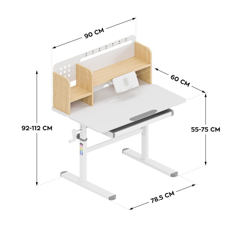 Mark Adler Ergonomic desk for child Study 5.0 Wood 90 cm - image 6