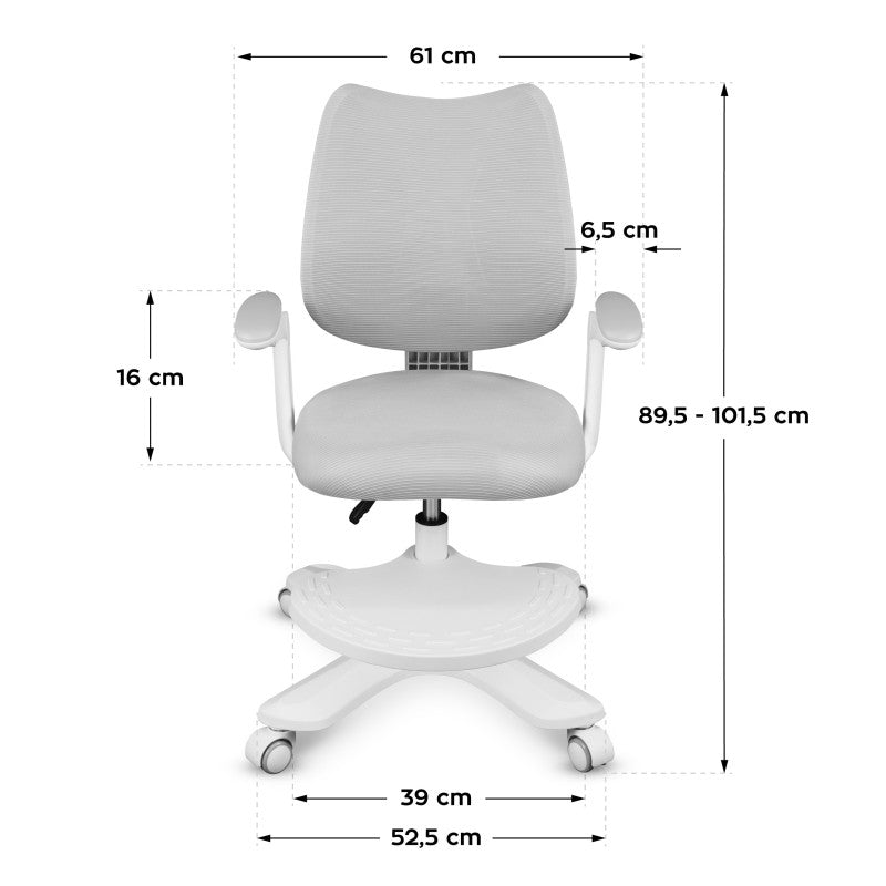 Mark Adler Junior 4.6 Grey swivel chair for child - image 8