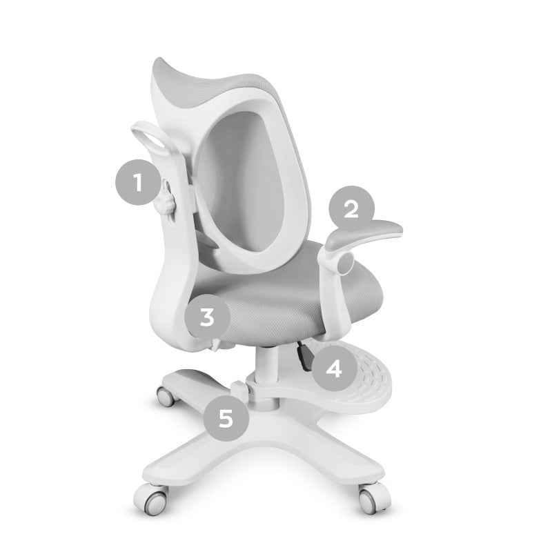 Mark Adler Junior 4.6 Grey swivel chair for child - image 12