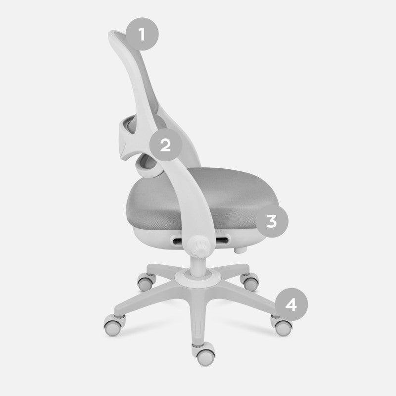 Mark Adler Junior 4.7 Grey swivel chair for child - image 12