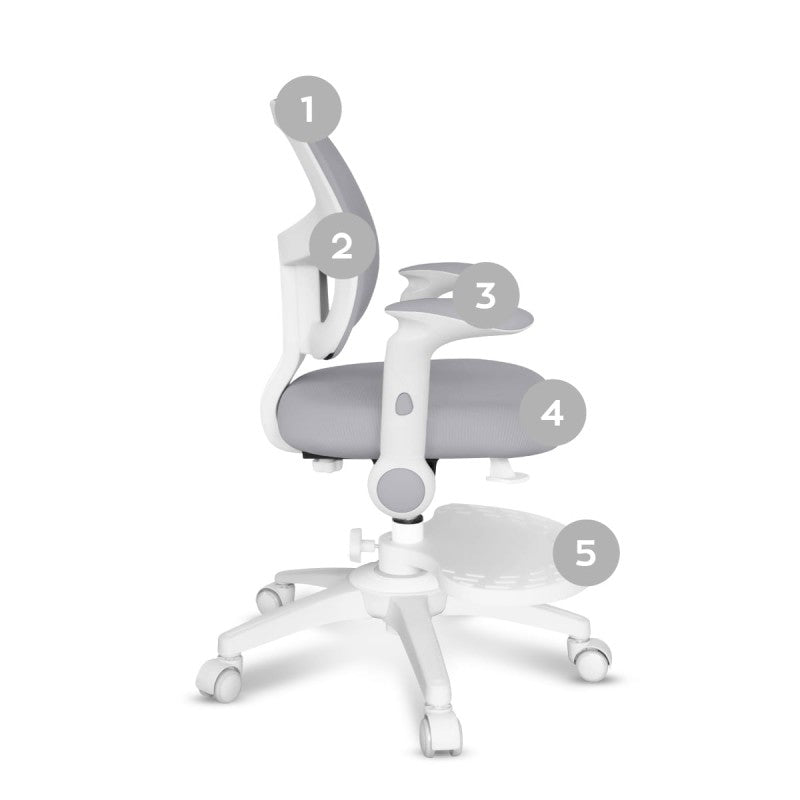 Mark Adler Junior 5.0 Grey swivel chair for child - image 9