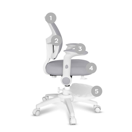 Mark Adler Junior 5.0 Grey swivel chair for child - image 9