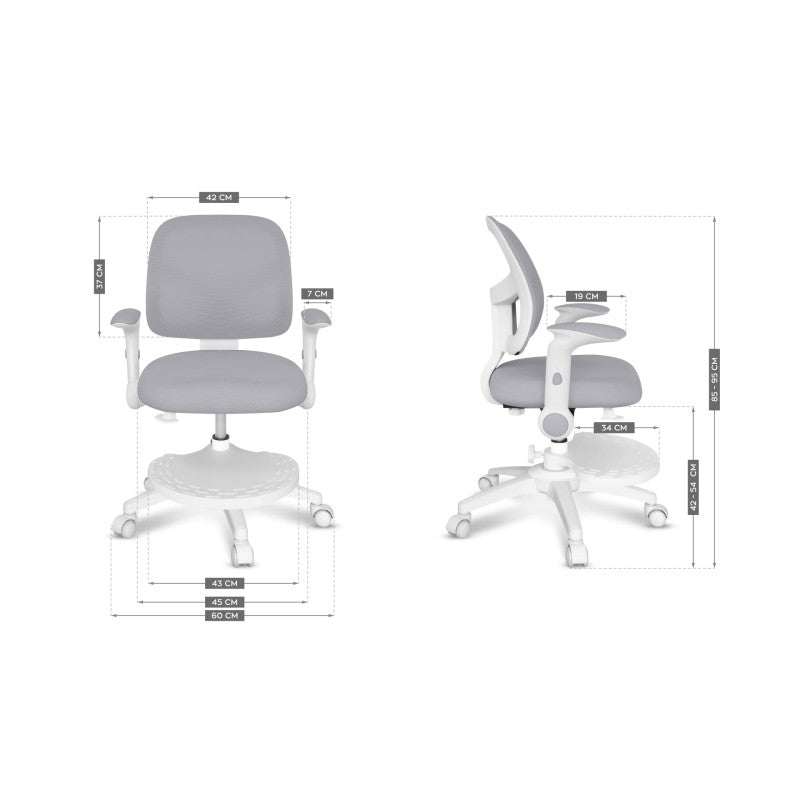 Mark Adler Junior 5.0 Grey swivel chair for child - image 16