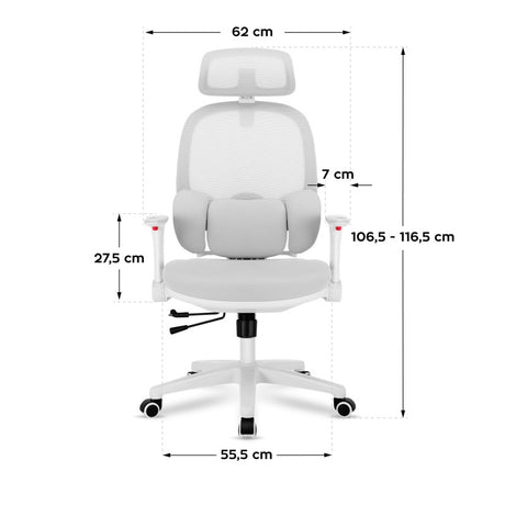 Mark Adler Junior 6.3 Grey ergonomic children's chair - image 9