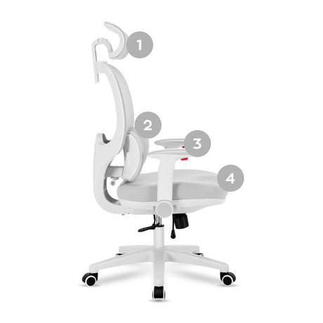 Mark Adler Junior 6.3 Grey ergonomic children's chair - image 14