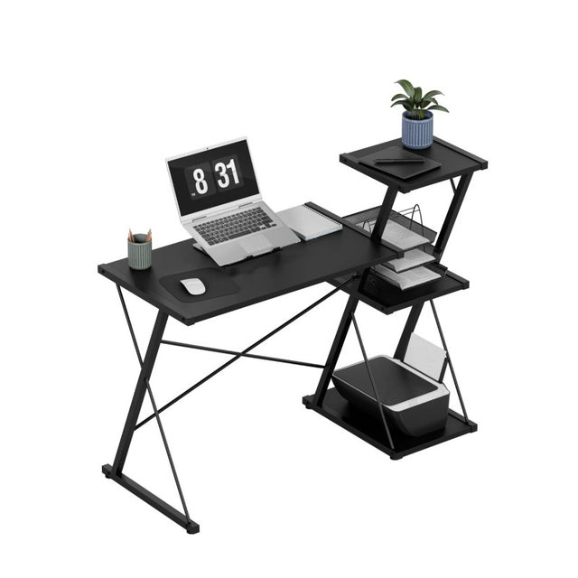 Mark Adler Leader 3.5 Black 116 cm desk with shelves - image 1