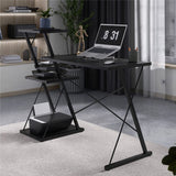 Mark Adler Leader 3.5 Black 116 cm desk with shelves - image 3