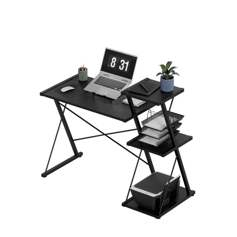 Mark Adler Leader 3.5 Black 116 cm desk with shelves - image 8