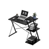 Mark Adler Leader 3.5 Black 116 cm desk with shelves - image 8