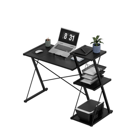 Mark Adler Leader 3.5 Black 116 cm desk with shelves - image 8