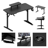 Mark Adler Leader 5.1 Black 115 cm computer desk with shelf - image 11