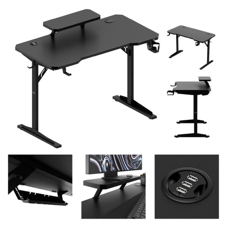 Mark Adler Leader 5.1 Black 115 cm computer desk with shelf - image 11
