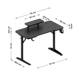 Mark Adler Leader 5.1 Black 115 cm computer desk with shelf - image 12