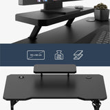 Mark Adler Leader 5.1 Black 115 cm computer desk with shelf - image 16