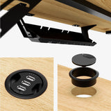 Mark Adler Leader 5.1 Oak 115 cm computer desk with shelf - image 8