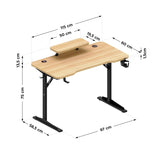Mark Adler Leader 5.1 Oak 115 cm computer desk with shelf - image 12