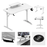 Mark Adler Leader 5.1 White 115 cm computer desk with shelf - image 10