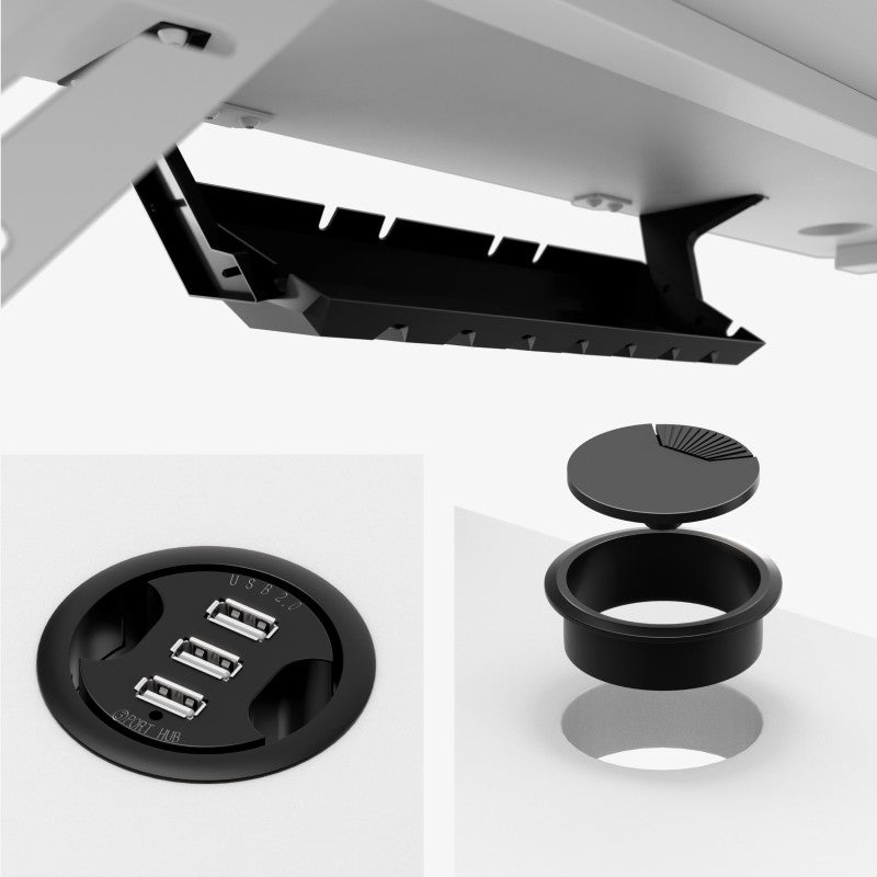 Mark Adler Leader 5.1 White 115 cm computer desk with shelf - image 13