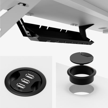 Mark Adler Leader 5.1 White 115 cm computer desk with shelf - image 13