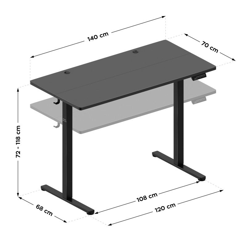 Mark Adler Leader 7.3 Black 140 cm electric desk - image 11