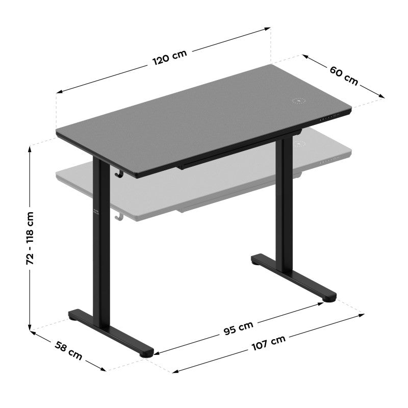 Mark Adler Leader 8.5 Black 120 cm electric desk - image 17
