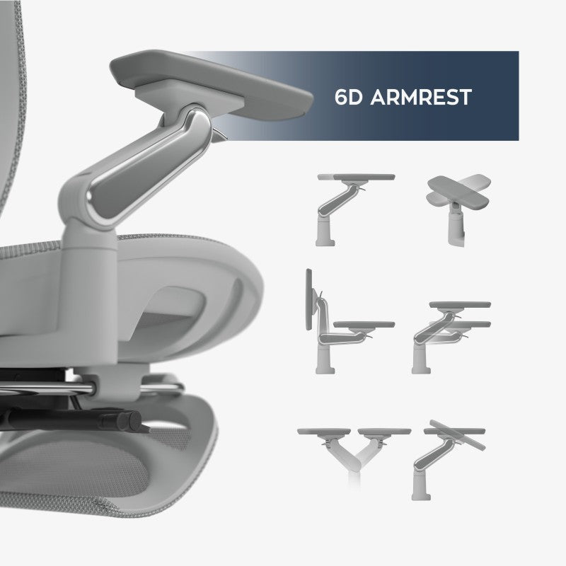 Mark Adler Leadpro 8.7 Grey swivel chair - image 2
