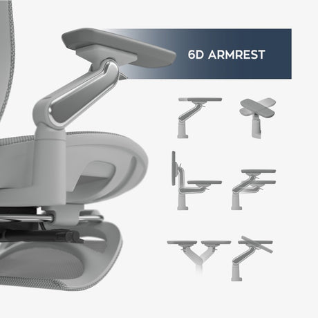 Mark Adler Leadpro 8.7 Grey swivel chair - image 2
