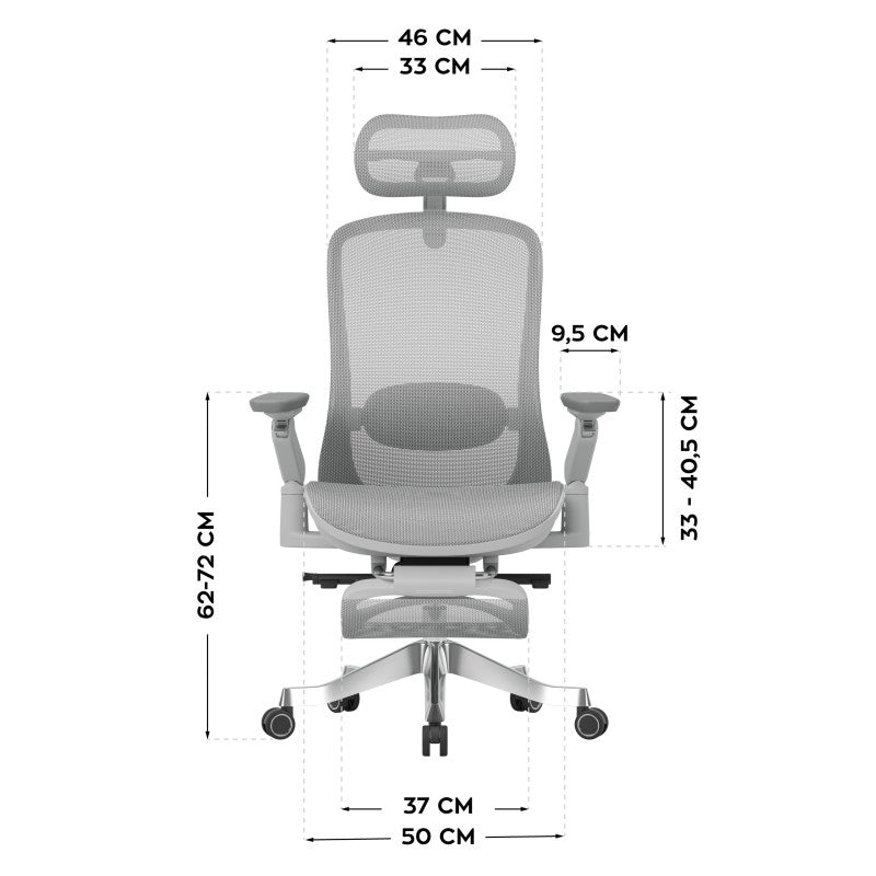 Mark Adler Leadpro 8.7 Grey swivel chair - image 10