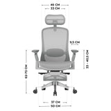Mark Adler Leadpro 8.7 Grey swivel chair - image 10