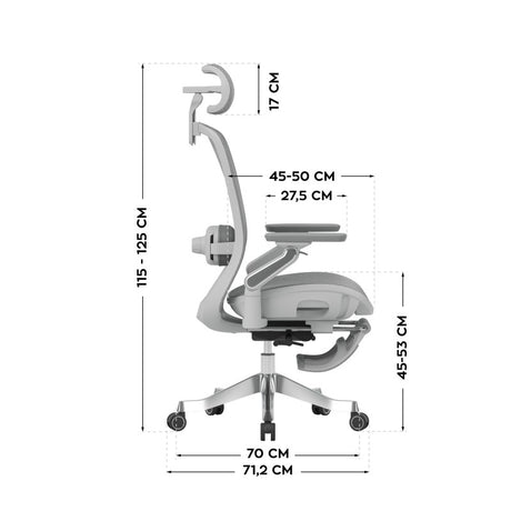 Mark Adler Leadpro 8.7 Grey swivel chair - image 11