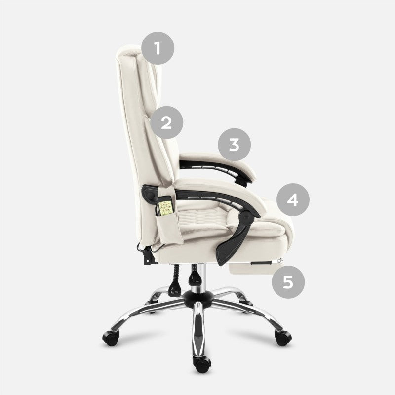 Mark Adler Office chair with massage Boss 6.0 Beige - image 10