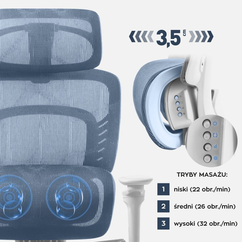 Mark Adler Office chair with massage Visioner 8.3 Grey - image 4