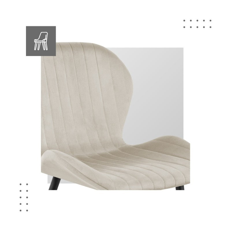 Mark Adler Prince 2.0 Beige velour chair - image 4