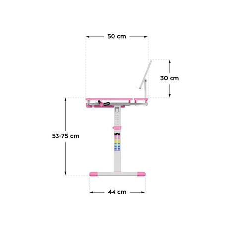 Mark Adler Study 3.0 Pink 66 cm adjustable children's desk - image 26
